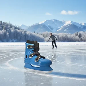Hard Shell Ice Hockey Skates with Removable Liner for Rental