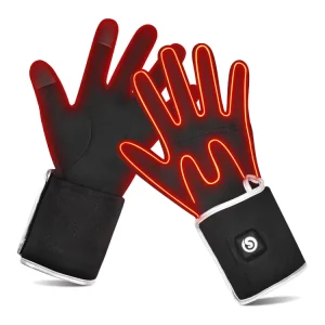 Heated Fingertip Thin Electric Ski and Work Gloves