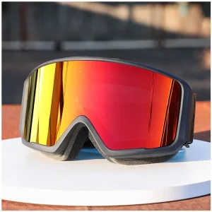 Heated Ski Goggles Anti-Fog Anti-Scratch Polarized for Snowmobile and Snowboarding