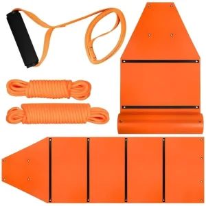 Heavy Duty Foldable Lightweight Deer Drag Sled with Tow Rope Portable Game Hauler Hunting Sled Tear Resistant