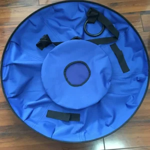 Heavy-Duty Inflatable Snow Tube, 70-130 cm, Hard Bottom, Cold-Resistant, Kids and Adults