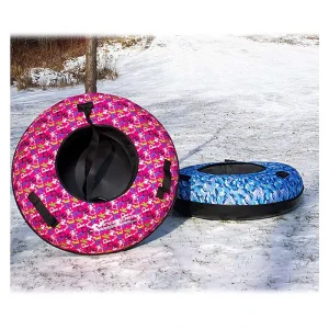 Heavy-Duty Inflatable Snow Tube Sled for Kids and Adults