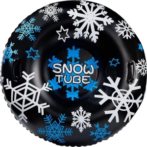 Heavy-Duty Inflatable Snow Tube, Thickened Plastic, for Outdoor Use