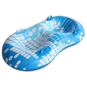 Heavy-Duty Thick Vinyl Double-Size Inflatable Snow Tube with Handles