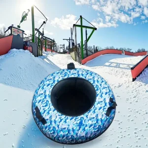 Heavy-Duty Winter Snow Tube with Reinforced Seat for Adults