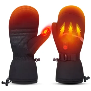 Heavy Snow Winter Electric Glove Durable Grip Waterproof Adjustable Heat Heated Ski Gloves