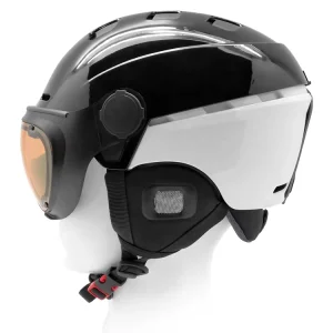 High End EPS+PC+ABS Hybrid Ski Helmet with Open closed Cover