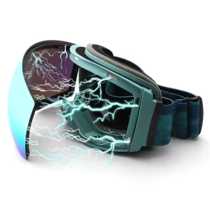 High Light Transmission Spherical Ski Goggles Classic Adjustable Magnetic Anti fog Sports Ski Glasses
