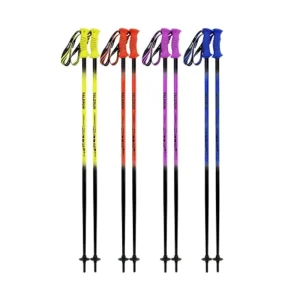 High Quality 50% Carbon Fiber Kids Ski Poles Dryland Sliding Sticks for Skiing Sold in Europe and America