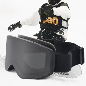 High Quality Anti Fog Snow Riding Sun Glasses OEM Custom Logo Skiing Goggles With Magnetic Lens