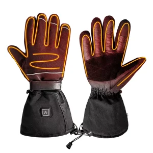 High Quality Custom Winter Women Waterproof Ski Sport Gloves Gants Motorcycle Battery Rechargeable Dc Heated Motorcycle Gloves