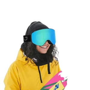 High Quality Double Layer Magnetic Anti Fog Ski Goggles PC+TPU Material Windproof Prescription Glasses Compatible for Outdoor