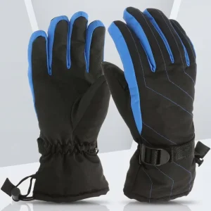 High Quality Full Finger Fleece Lined Thickened Ski Gloves Snowboard Gloves Waterproof Winter Riding Customized for Men