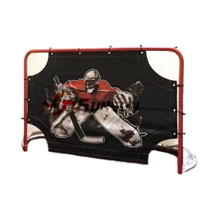 High Quality Ice Hockey Net with Shooting Target Sheet Adjustable Training Goal Indoor Outdoor Hockey Training Equipment