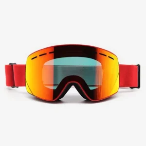 High Quality Ski Goggles Interchangeable Lens Printed Anti Fog Factory Frameless Sports Snowboard Goggles for Men Women