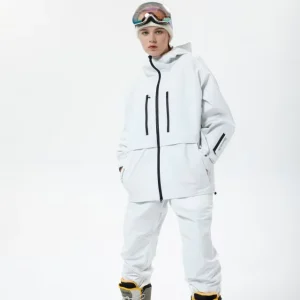 High Quality Waterproof Windbreaker Ski Gear Winter Outdoor Thermal Ski Jacket Heated Zipper Ski Pants Printed Techniques