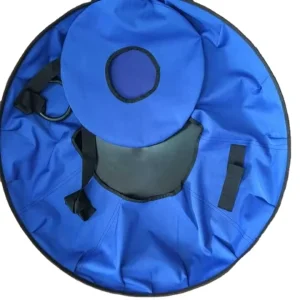 High Strength 100 cm Foldable Inflatable Snow Tube with Rubber Hard Sole