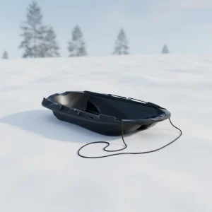 High Walls Safe Secure Toboggan Utility Sled Multi Purpose Heavy Duty Polyethylene for Firewood Equipment Hauling