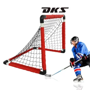 Ice Hockey Goal with PVC Frame and White Polyester Net Red or Customizable Color