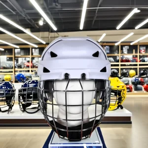 Ice Hockey Helmet with Cage Combo Face Shield