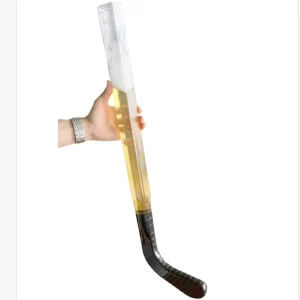 Ice Hockey Stick-Shaped Beer and Juice Drinking Cup with Lid