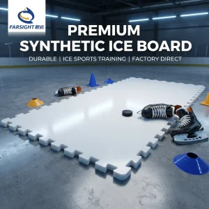 Ice Rink UHMWPE Synthetic Ice Panels Low Friction Ice Skating Board With Cutting Service For Hockey & Figure Skating