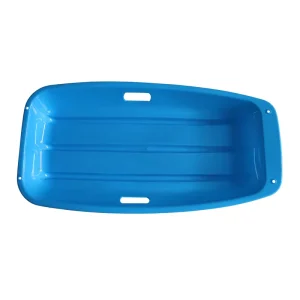 Impact-Resistant HDPE Snow Toboggan with Dual Side Grips