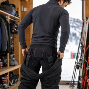 [In Stock] Pro Ski & Snowboard Padded Shorts For Men & Women. 3D Impact Tailbone Protective Gear For Skating & Winter Sports
