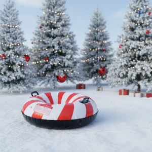 Inflatable Durable Winter Outdoor Ski Snow Tube Children Christmas Theme Candy Printing PVC Material OEM Brand TC XQ Model