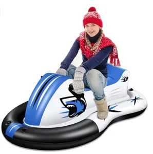 Inflatable Rubber Snow Tube with Sturdy Handles