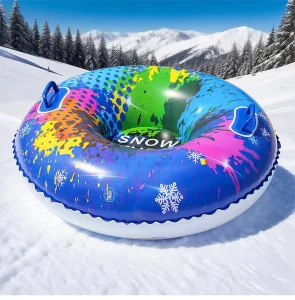 Inflatable Ski Snow Tube Winter Snow Sledges Winter Camping Toy Inflatable Ski for Children Thicken Pvc Heavy Duty Sledges