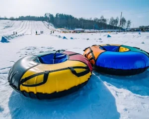 Inflatable Snow Sled Tube for Kids and Adults