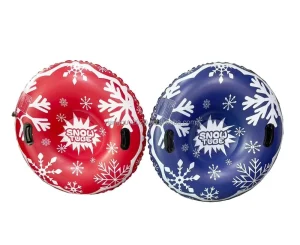 Inflatable Snow Sled for Kids and Adults With Hard Bottom and Handles