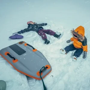 Inflatable Snow Sleds with Reinforced Handles for Kids and Adults Winter Toboggan Outdoor Toys