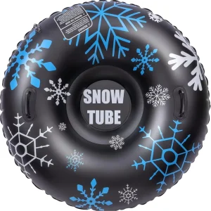 Inflatable Snow Tube 0.8mm Thick, 47 Inches, for Sledding