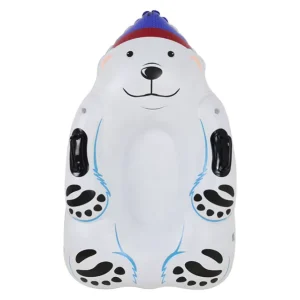 Inflatable Snow Tube for Winter Fun Sturdy Sledding Tubes Inflatable Heavy Duty Snow Sleds for Kids and Adults