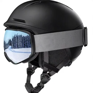InnerKing Snowboard Helmet Set with Ski Goggles Lightweight Polycarbonate & Expanded Polystyrene Protection for Men Women Adults