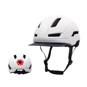 Integrally Molded Adult Bike Helmet with Brim Protective Shell for Bicycle Riding