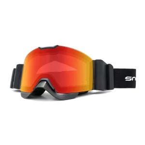 Integrated Electric Heating TPU Frame Snowboard Goggles Magnetic Cylindrical Lens Anti Fog 3 Gear OTG Design Adult Adjustable