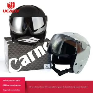Integrated Mirror Ski Helmet with EPS Material, Model U16