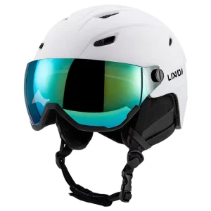 Integrated Ski and Snowboard Helmet with Removable Visor Goggles