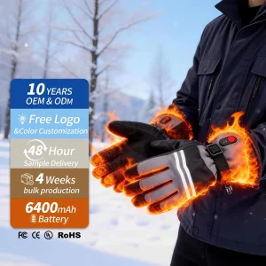 KS230 Heated Gloves for Men and Women Rechargeable 7.4V 3200mAh Battery Waterproof Winter Outdoor Gloves