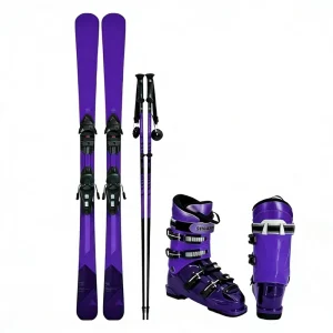 Kids All-Mountain Ski Set for Intermediate Skiers