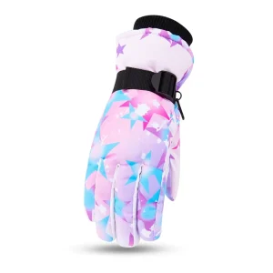 Kids’ Extra-Thick Fleece Waterproof Anti-Slip Winter Gloves for Cycling and Snow Sports
