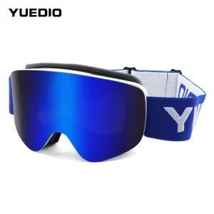 Kids Flip Up Ski Goggles Magnetic Lock Dual Layer Anti Fog Lens Snowboarding Protective Eyewear