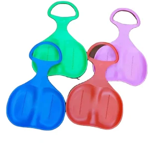 Kids’ Plastic Portable Outdoor Snow Sled with Handle