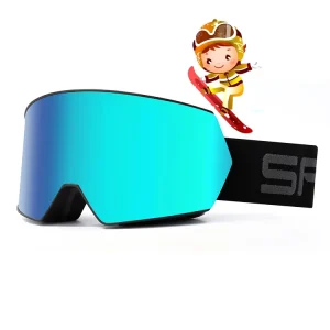Kids Ski Goggles Magnetic Anti Fog UV400 Protection Comfortable Polarized Lens Children Snowboarding Safety Glasses Custom Logo