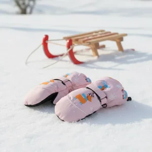 Kids’ Water-Resistant Warm Ski Mittens for Ages 4-7