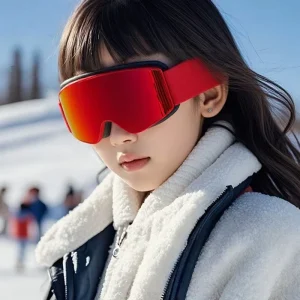 Kids Windproof UV400 Magnetic Ski Goggles with Parent-Child Style