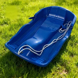 Kids and Adult Durable Large Plastic Snow Sledge Toboggan Sled with Rope and Brake